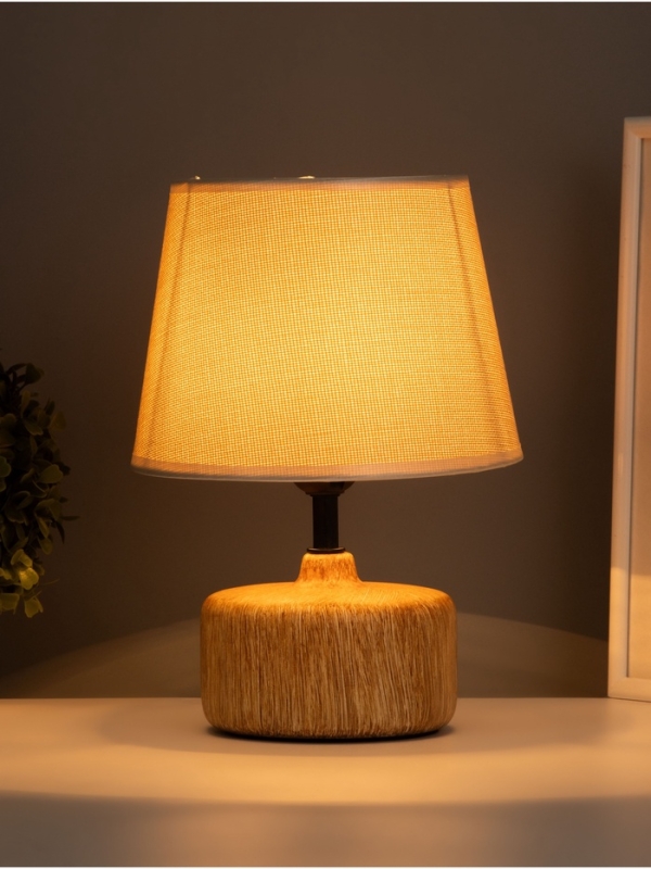 Лампа настольная "Нана" 1х40Вт Е27 коричневый 20х20х27,5см МОДЕЛЬ: