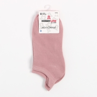 Носки женские укороченные, цвет розовый, размер 36-40 Носки женские укороченные, цвет розовый, размер 36-40