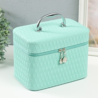 Шкатулка кожзам с зеркалом "Сердца. Мята" набор 3 шт 21х13,5х13;18,5х10,5х10;16,5х15х23 см Шкатулка кожзам с зеркалом "Сердца. Мята" набор 3 шт 21х13,5х13;18,5х10,5х10;16,5х15х23 см