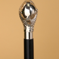 Трость 90 см, манговое дерево, никель