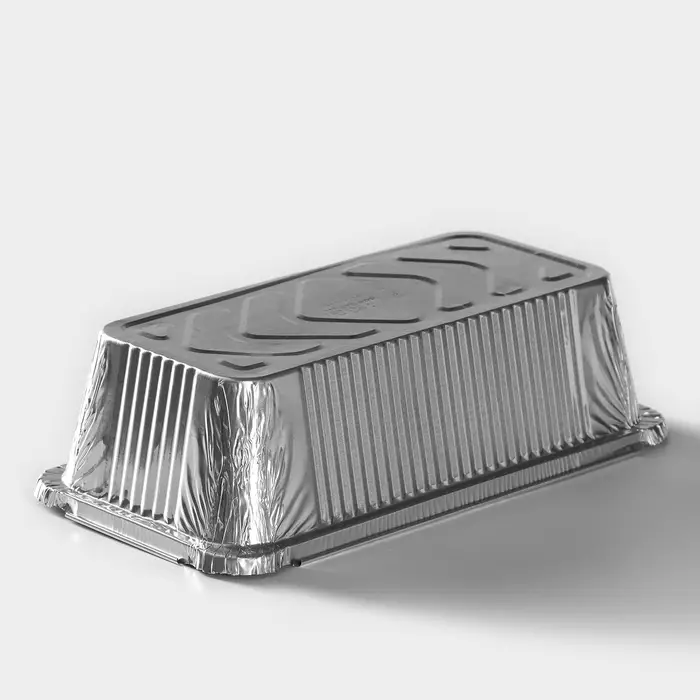 Форма для выпечки и запекания Доляна, 900 мл, 22&times;11&times;6.5 см, фольга, серебристая