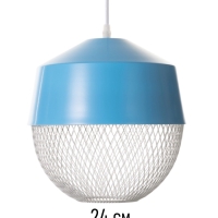 Светильник Lea 1х40Вт Е27 синий 26х26х32см Светильник Lea 1х40Вт Е27 синий 26х26х32см