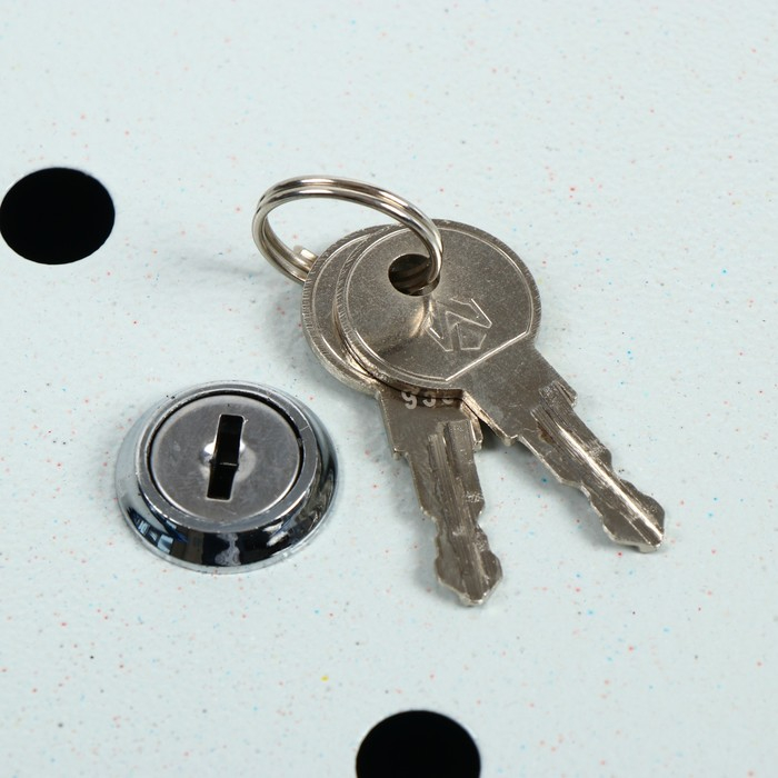 Ящик почтовый с замком, вертикальный &laquo;Герб&raquo;, синий