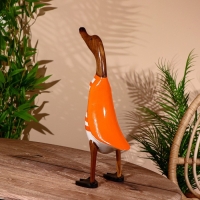 Сувенир "Утка в оранжевом" дерево 45 см