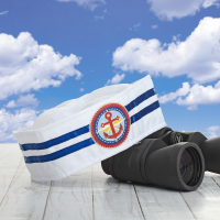 Шляпа юнги &laquo;Якорь&raquo;, взрослая, р-р. 56-58