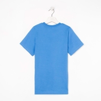 Футболка детская, цвет голубой МИКС, рост 128 см Футболка детская, цвет голубой МИКС, рост 128 см