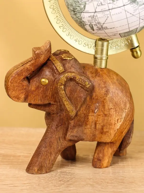 Глобус сувенирный, 11&times;8&times;21 см, подставка дерево