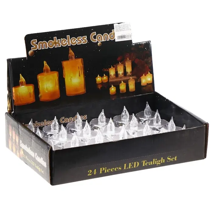 Свеча светодиодная, горит жёлтым