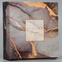 Кондитерская упаковка, коробка Present for you, 14 х 14 х 3,5 см