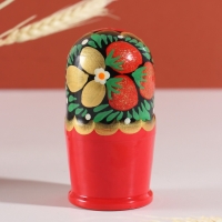 Матрёшка "Наташа", красная, 5-кукольная , 12 см