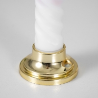 Набор светодиодных свечей, ночники LED RISALUX &laquo;Спираль&raquo;, 2 шт., от батареек 2&times;ААА, 4.5&times;4.5&times;22 см