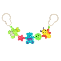 Растяжка на коляску/кроватку &laquo;Веселые зверята&raquo;, 3 игрушки, Крошка Я