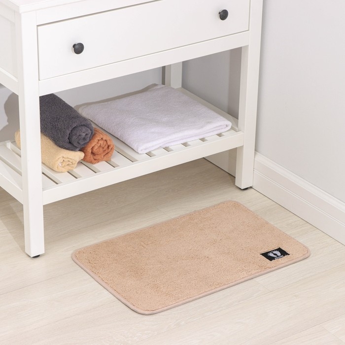 Коврик для дома Доляна &laquo;Искушение&raquo;, 40&times;60 см, цвет бежевый