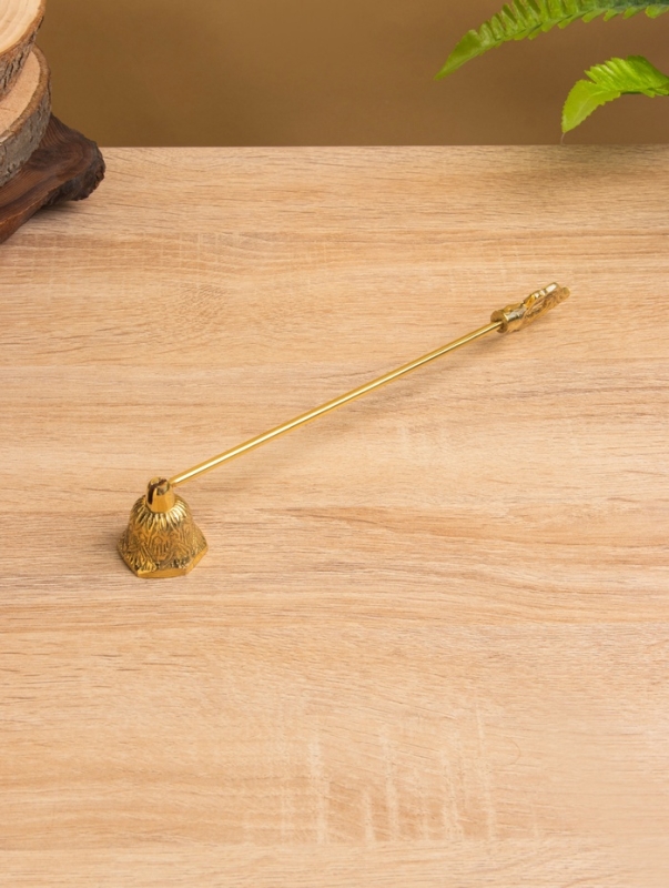 Гаситель для свечей &laquo;Колокольчик&raquo;, латунь, 25 см