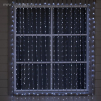 Гирлянда &laquo;Водопад&raquo; 2 &times; 6 м, IP44, УМС, прозрачная нить, 1500 LED, свечение белое, 8 режимов, 220 В