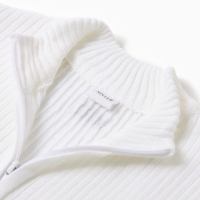 Костюм детский вязаный (кофта и брюки) MINAKU, цвет белый, рост 122 см