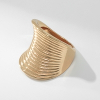 Кольцо металл &laquo;Тренд&raquo; пружинка, цвет золото, размер 17