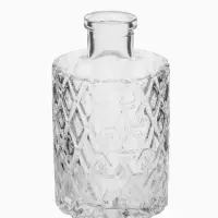 Ваза настольная стекло "Миниатюра" (набор 12 шт) 8-13 см, прозрачный