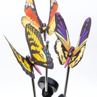 Штекер с подсветкой "Бабочка Адриа" желтая, 12х70см Штекер с подсветкой "Бабочка Адриа" желтая, 12х70см