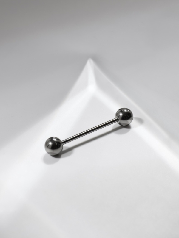 Пирсинг в язык из титана «Штанга», L=1,9, d=0,25см, цвет серебро Пирсинг в язык из титана «Штанга», L=1,9, d=0,25см, цвет серебро