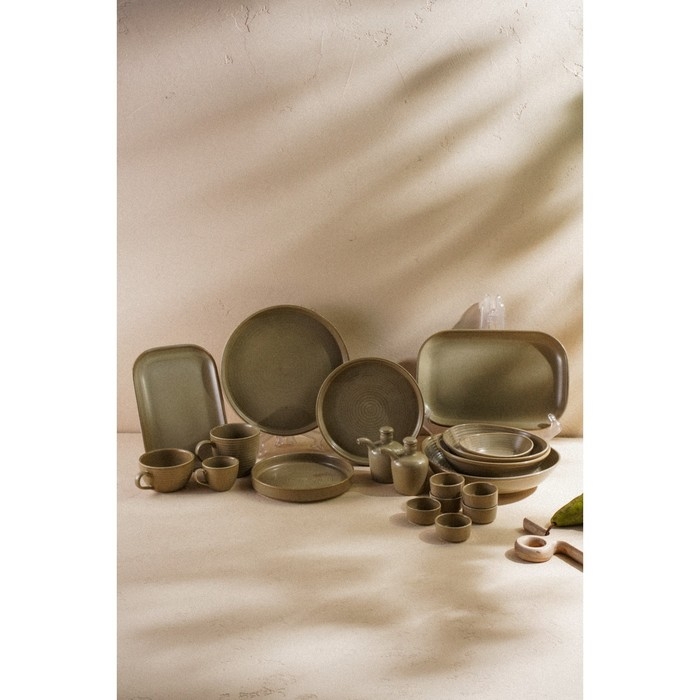 Тарелка обеденная фарфоровая SL Home &laquo;Песчаный бриз&raquo;, d=21 см, цвет бежевый