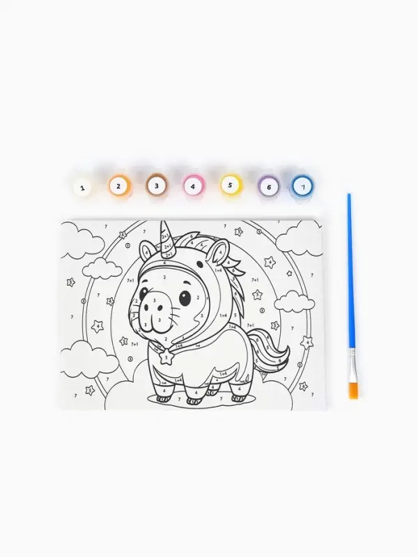 Картина по номерам &laquo;Капибара в образе&raquo;, 21&times;15 см