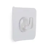 Крючок с клейкой поверхностью ТУНДРА, прозрачный, набор 4 шт.