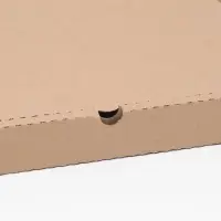 Коробка для пиццы, бурая, 36 х 36 х 4 см