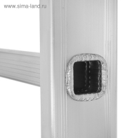 Лестница ТУНДРА, алюминиевая, односекционная, приставная, 9 ступеней, 2510 мм Лестница ТУНДРА, алюминиевая, односекционная, приставная, 9 ступеней, 2510 мм