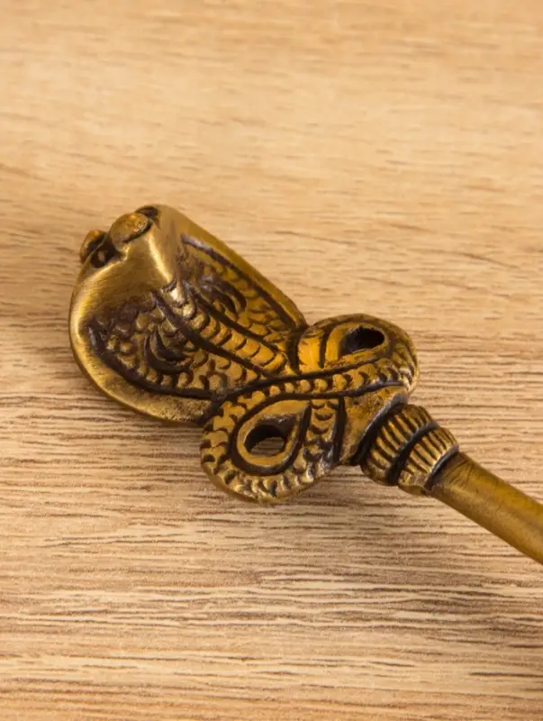 Подставка под благовония "Ложка мира" латунь 15,5 см