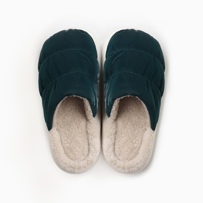 Тапочки мужские, размер 42-43, цвет зеленый