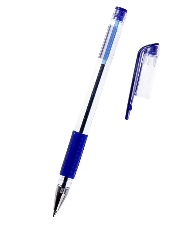 Ручка шариковая Calligrata, синий стержень, узел 0.5 мм, резиновый упор