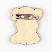 Новогодний значок в коробочке &laquo;Новый год: Новогодний корги&raquo; 2,7 х 3,3 см