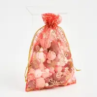 Мешочек подарочный органза &laquo;С Новым годом!&raquo;, 16 &times; 24 см