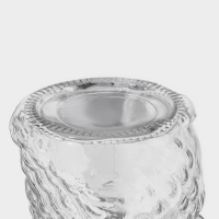 Кружка стеклянная с крышкой и трубочкой &laquo;Сова&raquo;, 470 мл, 10&times;11,5&times;12,5 см, цвет МИКС