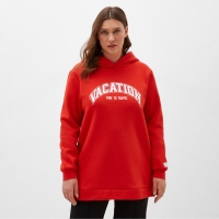 Худи женское с начёсом MIST Cozy style, красный, размер 54