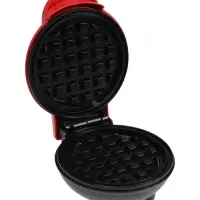 Электровафельница WV-01, 350 Вт, венские вафли, антипригарное покрытие, красная