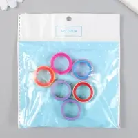 Бусина для творчества пластик &laquo;Радужное кольцо&raquo;, 1&times;2.4&times;2.4 см, МИКС