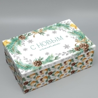 Набор коробок подарочных 15 в 1 &laquo;Чудеса случаются!&raquo;, 12 х 6.5 х 4 см - 46.5 х 30 х 17.5 см, Новый год