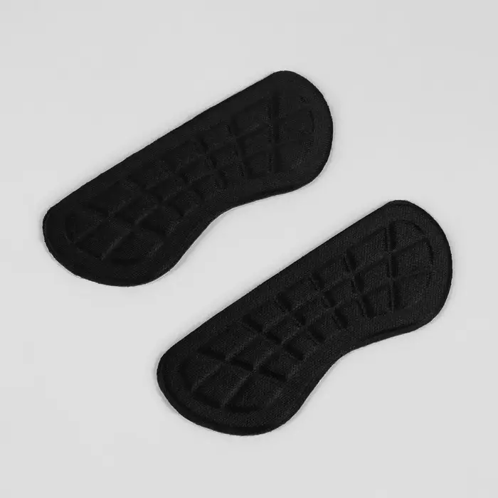 Пяткоудерживатели для обуви, на клеевой основе, 10&times;4 см, пара, чёрные