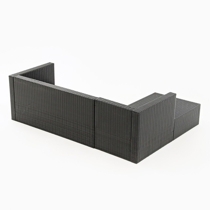 Набор садовой мебели Набор садовой мебели "Флорант": угловой диван, стол, плетение: искусственный ротанг, мокко