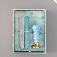 Сургучный набор "Зимний олень" печать, ручка, сургуч 12,5х10х3,6 см