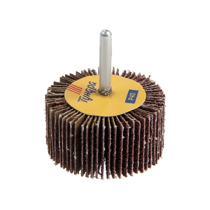 Круг лепестковый радиальный ТУНДРА, 60&times;30&times;6 мм, Р40