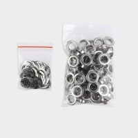 Люверс, d = 10/17, 100 шт, цвет серебряный Люверс, d = 10/17, 100 шт, цвет серебряный