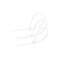 Хомут нейлоновый для стяжки, ТУНДРА, 2.5&times;150 мм, белый, 100 шт.