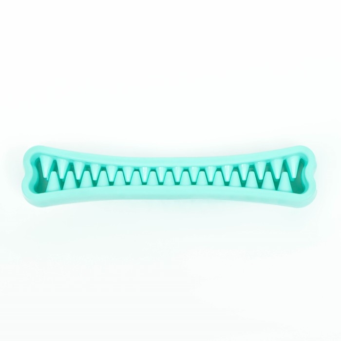 Игрушка-зубочистка для собак Пижон Premium "Зубастик", 18,3 х 3,8 см, мятная