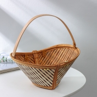 Корзина для хранения Доляна Nature, 28&times;19&times;12,5 см, бамбук