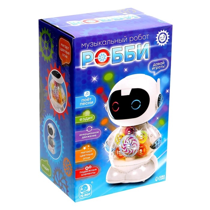 Музыкальный робот «Робби», русская озвучка, танцует, свет Музыкальный робот «Робби», русская озвучка, танцует, свет