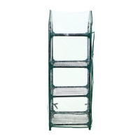 Парник-стеллаж, 3 полки, 110 &times; 40 &times; 65 см, металлический каркас d = 16 мм, чехол плёнка 80 мкм, Greengo