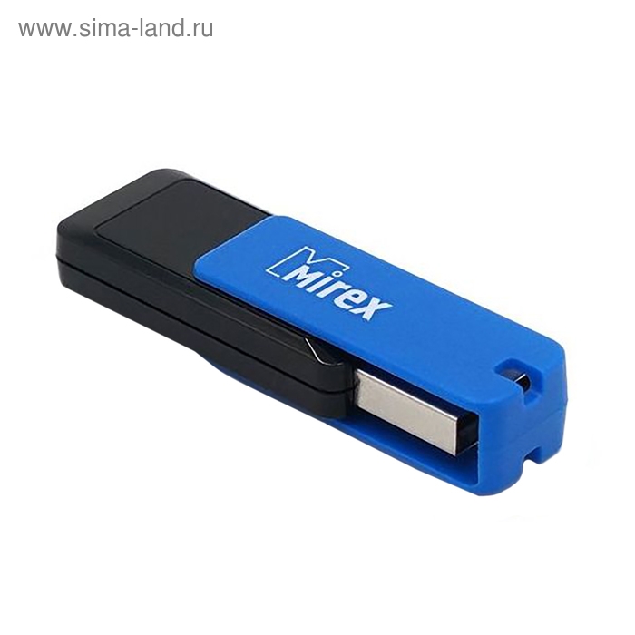 Флешка Mirex CITY BLUE, 32 Гб, USB2.0, чт до 25 Мб/с, зап до 15 Мб/с, синяя